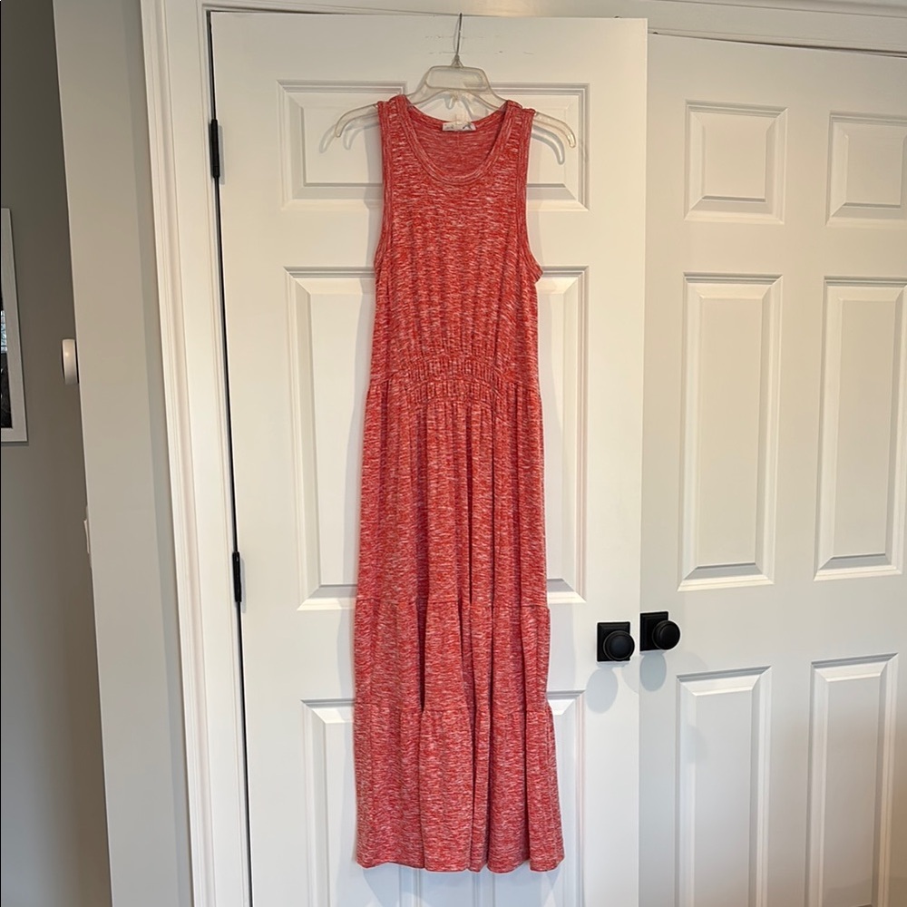 NWT Lou & Grey Orange Sleeveless Maxi Dress